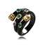 Show details for Bulk Multi-tone Plated Glass Fashion Ring Exclusive Online