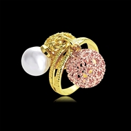 Picture of Unique Artificial Pearl Classic Fashion Ring