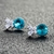 Picture of Bling Butterfly Blue Stud Earrings
