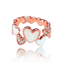 Show details for Romantic  Concise Rose Gold Plated Fashion Rings