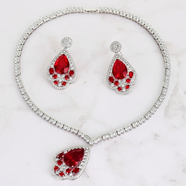 Picture of Need-Now Red Casual Necklace and Earring Set from Editor Picks