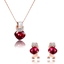 Show details for Sparkling And Fresh Colored Crystal Concise 2 Pieces Jewelry Sets