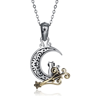 Picture of 925 Sterling Silver Fashion Pendant Necklace in Flattering Style