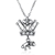Picture of Wholesale Platinum Plated White Pendant Necklace with No-Risk Return