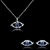 Picture of Independent Design Platinum Plated Cubic Zirconia 2 Pieces Jewelry Sets
