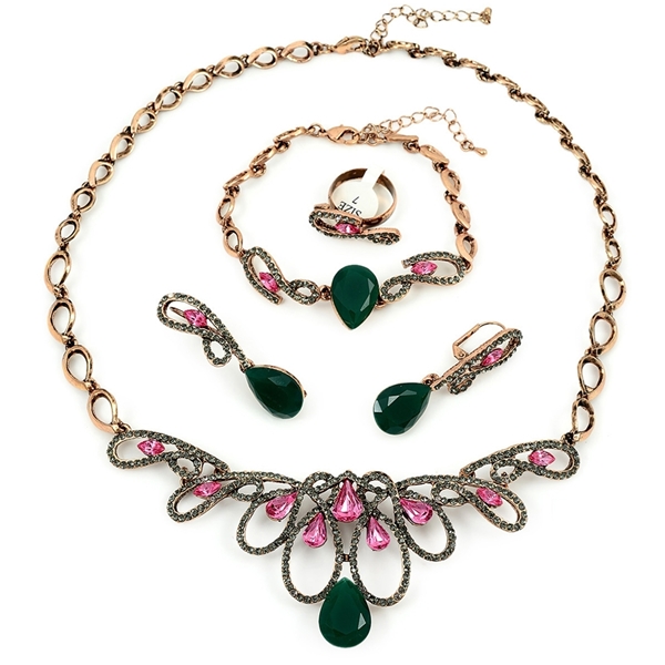 Picture of Trendy Style  Rose Gold Plated South American 4 Pieces Jewelry Sets