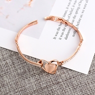 Show details for Hypoallergenic Rose Gold Plated Classic Fashion Bracelet with Easy Return