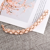 Picture of Famous Casual Rose Gold Plated Fashion Bracelet