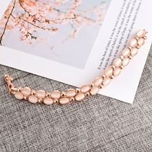 Show details for Famous Casual Rose Gold Plated Fashion Bracelet