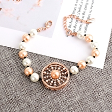 Show details for Irresistible Colorful Artificial Pearl Fashion Bracelet As a Gift