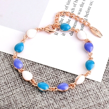 Show details for Pretty Enamel Blue Fashion Bracelet