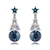 Picture of Brand New Blue Swarovski Element Dangle Earrings with SGS/ISO Certification