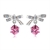 Picture of Stylish Small Pink Dangle Earrings