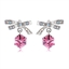 Show details for Stylish Small Pink Dangle Earrings