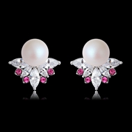 Picture of Featured White Zinc Alloy Stud Earrings From Reliable Factory