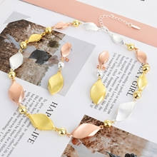 Show details for Charming Multi-tone Plated Casual Necklace and Earring Set of Original Design