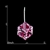 Picture of Beautiful Single Stone Pink Drop & Dangle