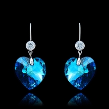 Show details for Superb Quality Single Stone Swarovski Element Drop & Dangle