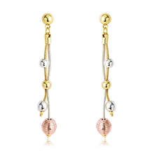 Show details for Nickel Free Gold Plated Casual Dangle Earrings with Easy Return