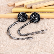 Show details for Inexpensive Gunmetal Plated Copper or Brass Dangle Earrings from Reliable Manufacturer