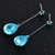 Picture of Great Swarovski Element Platinum Plated Dangle Earrings