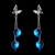 Picture of New Season Blue Zinc Alloy Dangle Earrings with Wow Elements