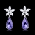 Picture of Buy Platinum Plated Small Dangle Earrings with Wow Elements
