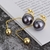 Picture of Nice Artificial Pearl Black Dangle Earrings