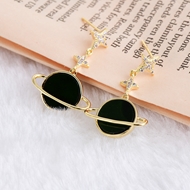 Show details for Purchase Gold Plated Delicate Dangle Earrings with Wow Elements