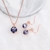 Picture of Irresistible Purple Zinc Alloy Necklace and Earring Set As a Gift