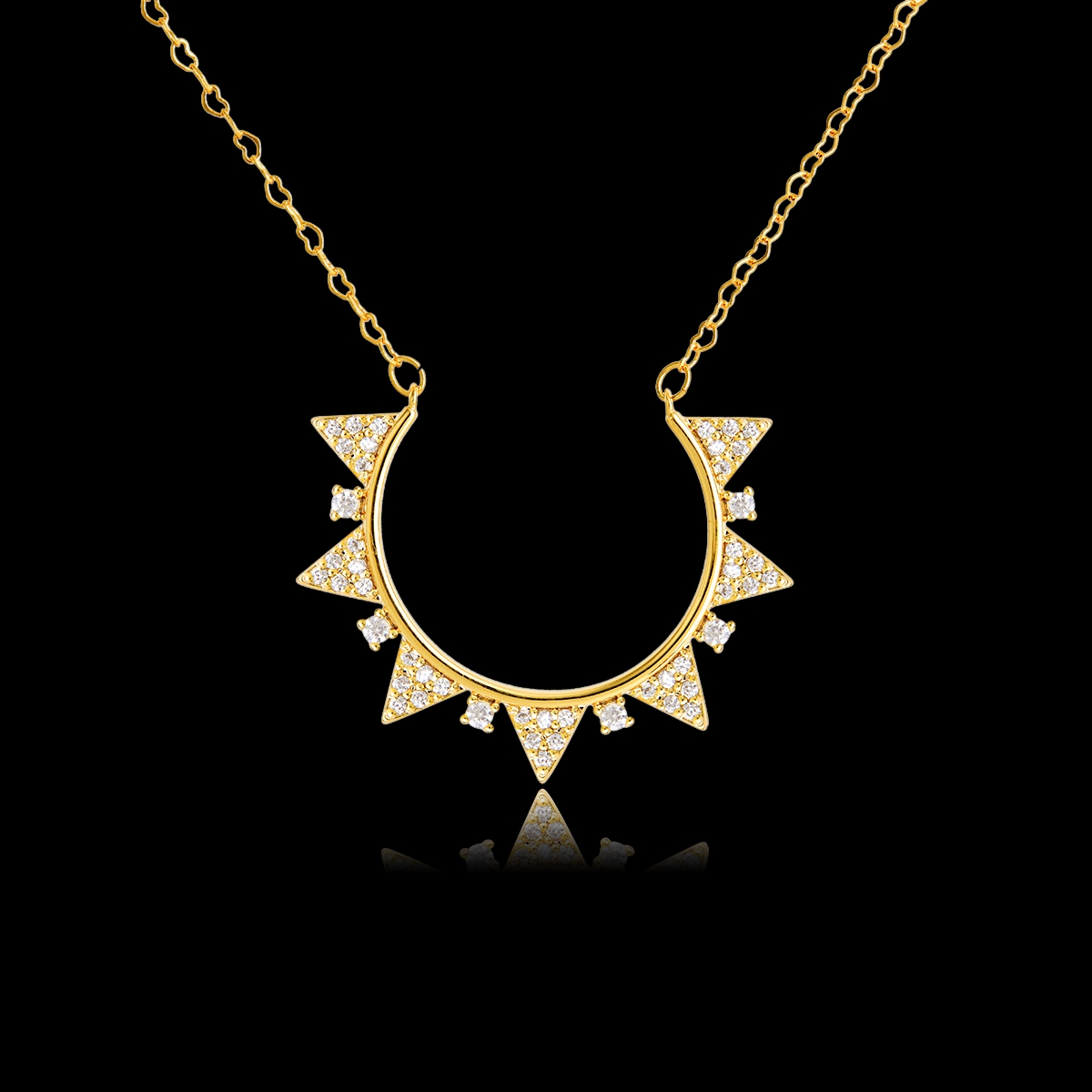 Delicate Gold Plated Pendant Necklace with Fast Delivery