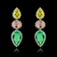 Show details for Nice Cubic Zirconia Colorful Dangle Earrings