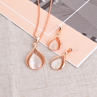 Picture of Unique Opal Dubai Necklace and Earring Set