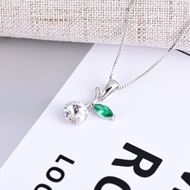 Show details for Pretty Swarovski Element White Pendant Necklace