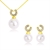 Picture of Most Popular Artificial Pearl Rose Gold Plated Necklace and Earring Set