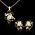 Picture of Affordable Zinc Alloy Gold Plated Necklace and Earring Set from Top Designer