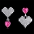 Picture of New Season Pink Zinc Alloy Stud Earrings with SGS/ISO Certification
