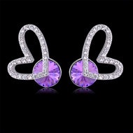 Picture of Affordable Zinc Alloy Purple Stud Earrings from Top Designer
