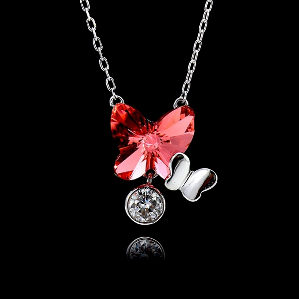 Picture of Casual Butterfly Pendant Necklace with Beautiful Craftmanship