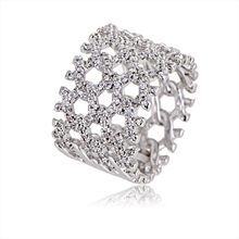 Show details for Reasonably Priced Platinum Plated White Fashion Ring from Reliable Manufacturer