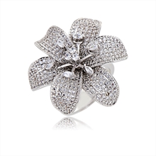 Show details for Unique Cubic Zirconia Copper or Brass Fashion Ring