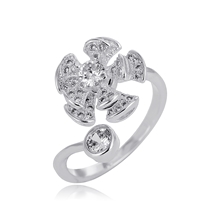 Show details for Charming White Cubic Zirconia Fashion Ring As a Gift