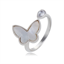 Show details for Buy Platinum Plated Copper or Brass Fashion Ring with Wow Elements