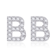 Picture of Affordable Platinum Plated Fashion Stud Earrings From Reliable Factory