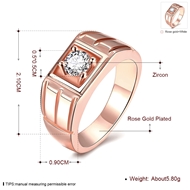 Picture of Copper or Brass Rose Gold Plated Fashion Ring at Super Low Price