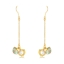 Show details for Cheap Gold Plated Zinc Alloy Dangle Earrings From Reliable Factory