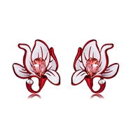Picture of Hot Selling Rose Gold Plated Red Stud Earrings from Top Designer