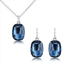 Show details for Low Price Platinum Plated Fashion Necklace and Earring Set from Trust-worthy Supplier