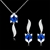 Picture of Recommended Blue Fashion Necklace and Earring Set from Top Designer