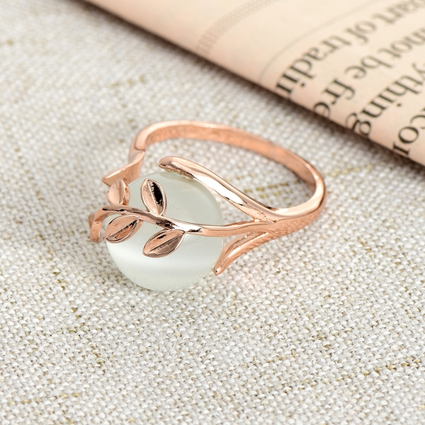 Picture of New Season White Rose Gold Plated Fashion Ring with SGS/ISO Certification